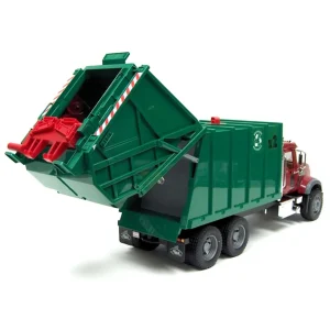 Outback Toys Cranes | Tow & Straight Trucks<1/16th Bruder MACK Granite Rear Loading Garbage Truck & Hard Hat by Bruder