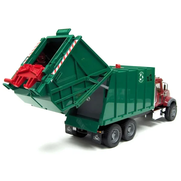 Outback Toys Cranes | Tow & Straight Trucks<1/16th Bruder MACK Granite Rear Loading Garbage Truck & Hard Hat by Bruder
