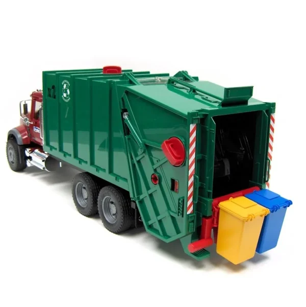 Outback Toys Cranes | Tow & Straight Trucks<1/16th Bruder MACK Granite Rear Loading Garbage Truck & Hard Hat by Bruder