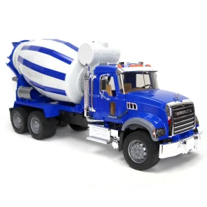 Outback Toys Tow & Straight Trucks<1/16th MACK Granite Cement Mixer & Hard Hat by Bruder