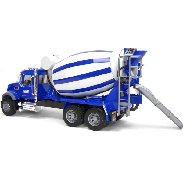 Outback Toys Tow & Straight Trucks<1/16th MACK Granite Cement Mixer & Hard Hat by Bruder
