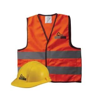 Outback Toys Trikes & Other Pedals<The Big Dig Yellow Hard Hat Helmet & Construction Vest