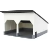 Outback Toys 3D Print & Small Accessories<1/64 The Double Bay 40ft x 40ft Cattle Shed, Black/White, 3D Printed