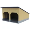 Outback Toys 3D Print & Small Accessories<1/64 The Double Bay 40ft x 40ft Cattle Shed, Tan & Navy, 3D Printed