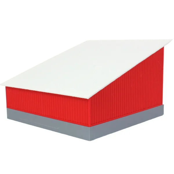 Outback Toys 3D Print & Small Accessories<1/64 The Double Bay 40ft x 40ft Cattle Shed, Red/White, 3D Printed