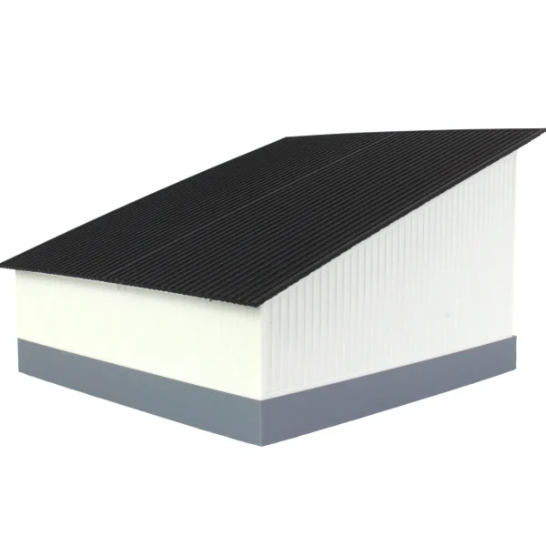 Outback Toys 3D Print & Small Accessories<1/64 The Double Bay 40ft x 40ft Cattle Shed, Black/White, 3D Printed