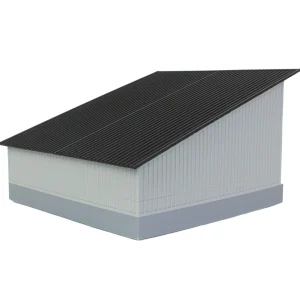 Outback Toys 3D Print & Small Accessories<1/64 The Double Bay 40ft x 40ft Cattle Shed, Gray/Black, 3D Printed