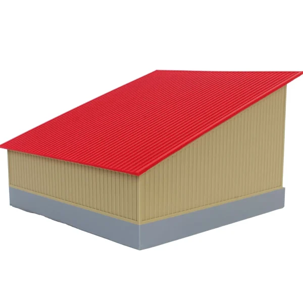 Outback Toys 3D Print & Small Accessories<1/64 The Double Bay 40ft x 40ft Cattle Shed, Tan & Red, 3D Printed
