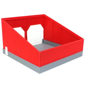 Outback Toys 3D Print & Small Accessories<1/64 The Double Bay 40ft x 40ft Cattle Shed, Red/White, 3D Printed