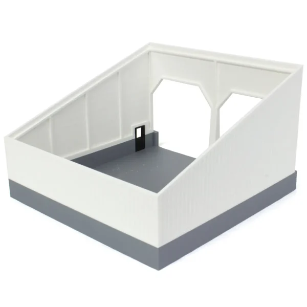 Outback Toys 3D Print & Small Accessories<1/64 The Double Bay 40ft x 40ft Cattle Shed, Black/White, 3D Printed