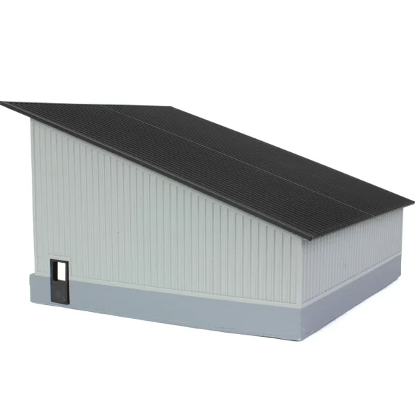 Outback Toys 3D Print & Small Accessories<1/64 The Double Bay 40ft x 40ft Cattle Shed, Gray/Black, 3D Printed