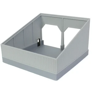 Outback Toys 3D Print & Small Accessories<1/64 The Double Bay 40ft x 40ft Cattle Shed, Gray/Black, 3D Printed
