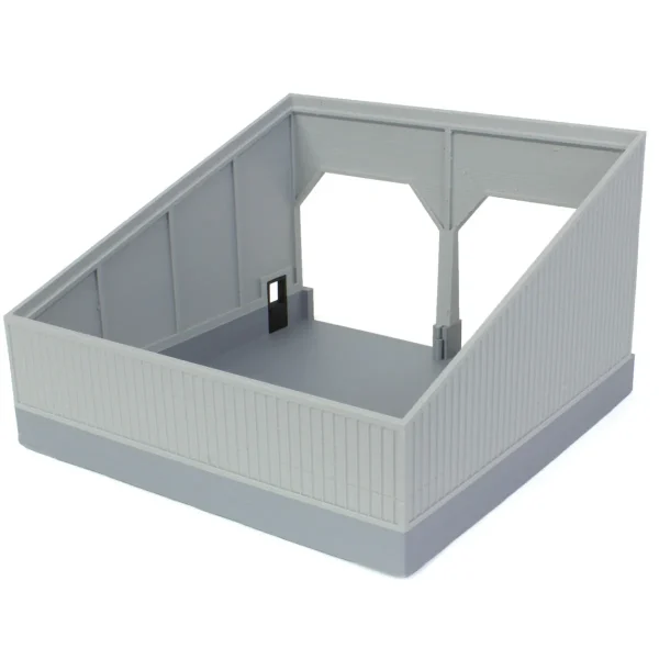 Outback Toys 3D Print & Small Accessories<1/64 The Double Bay 40ft x 40ft Cattle Shed, Gray/Black, 3D Printed