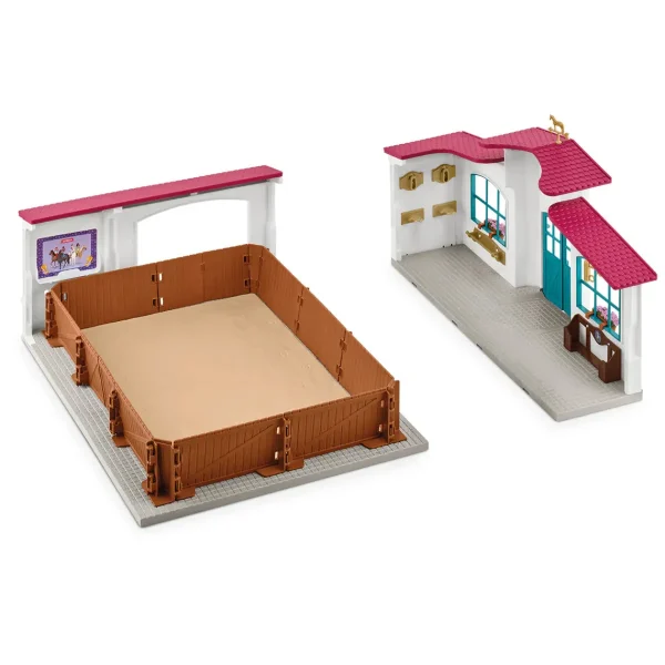 Manufacturer_Schleich Wooden Barns & Large Accessories | Play Animals & Accessories<The Peppertree Riding Arena by Schleich