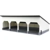 Outback Toys 3D Print & Small Accessories<1/64 The Quad Bay 40ft x 80ft Cattle Shed, Black/White, 3D Printed