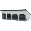 Outback Toys 3D Print & Small Accessories<1/64 The Quad Bay 40ft x 80ft Cattle Shed, Gray/Black, 3D Printed