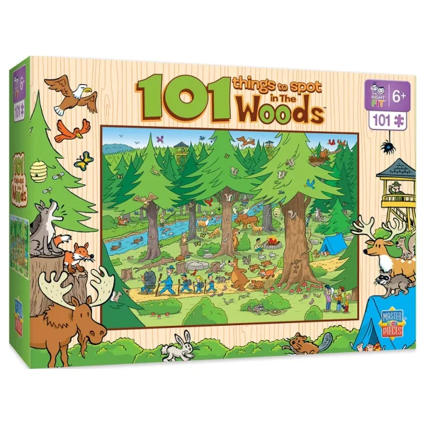 Outback Toys Games & Puzzles<101 Things to Spot in the Woods - 101 Piece Kids Puzzle