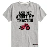 Outback Toys Case Ih & Ji Case<Toddler Case IH Ask Me About My Tractor Gray Short Sleeve Shirt