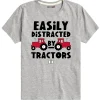 Outback Toys Ih Farmall<Toddler IH Easily Distracted by Tractors Gray Short Sleeve T-Shirt