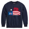 Outback Toys Ih Farmall<Toddler IH Farmall Tractor & Flag Navy Blue Crewneck Sweatshirt