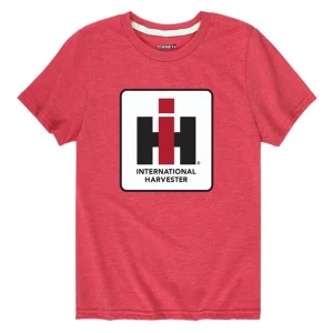 Outback Toys Ih Farmall<Toddler IH Logo Heather Red Short Sleeve T-shirt