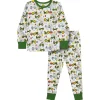 Outback Toys John Deere<Toddler John Deere Farm Time White Long Sleeve Pajama Set