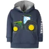 Outback Toys John Deere<Toddler John Deere Tractor Sleeve Print Hooded Sweatshirt
