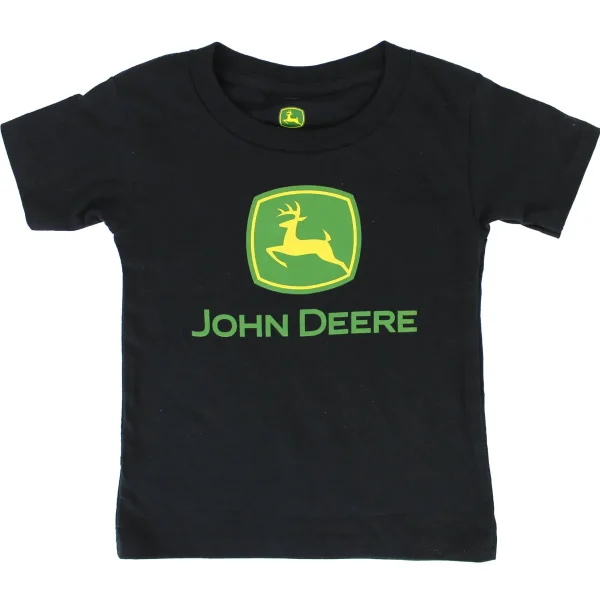Outback Toys John Deere<Toddler John Deere Trademark Logo Black Short Sleeve T-Shirt