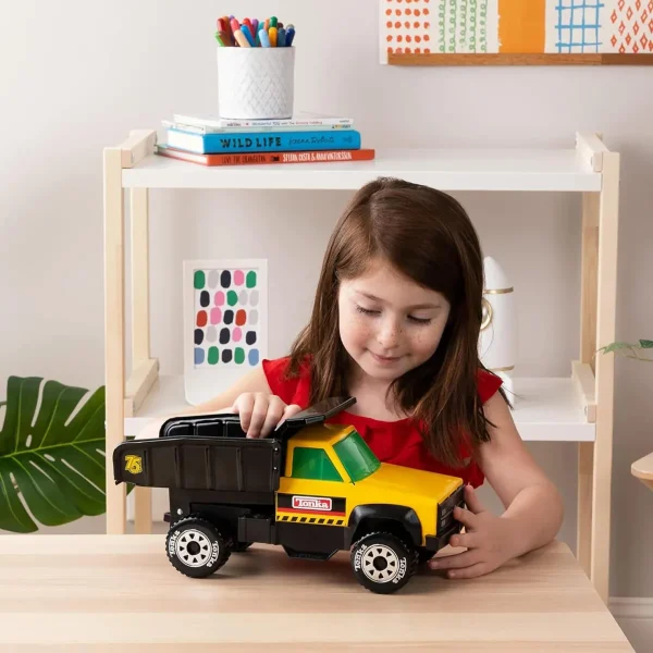 Manufacturer_Tonka Dump Trucks<Tonka Steel Classics 75 Years Commemorative Quarry Dump Truck with Black Bed