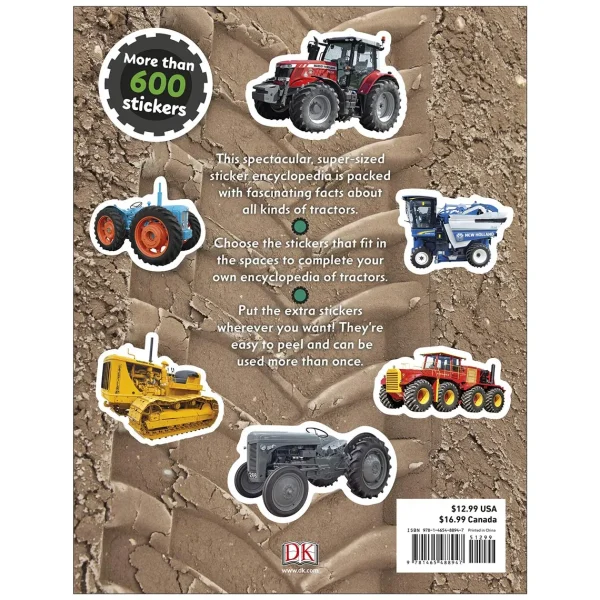 Outback Toys Books, Calendars & Dvds<Total Tractor Sticker Encyclopedia Paperback Book