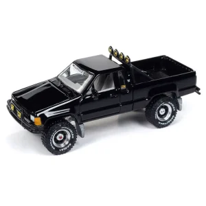 Manufacturer_Johnny Lightning Cars & Suvs | Pickup Trucks<1/64 1985 Toyota SR5 Pickup Truck, Black, Johnny Lightning Mystery Matinee