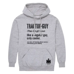 Outback Toys Ih Farmall<Tractor Guy IH Athletic Gray Hooded Sweatshirt