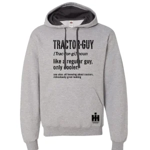 Outback Toys Ih Farmall<Tractor Guy IH Grey Hooded Sweatshirt