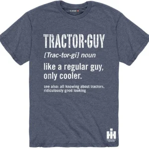 Outback Toys Ih Farmall<Tractor Guy: Like a Regular Guy, Only Cooler IH Heather Blue Short Sleeve Shirt