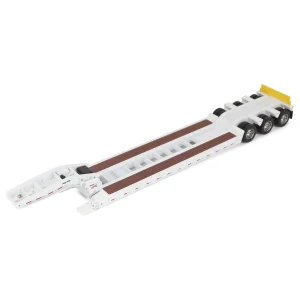 Manufacturer_Diecast Masters Lowboys & Flatbeds<1/50 Trail King TK120 HDG Lowboy Trailer (White Regular Version)