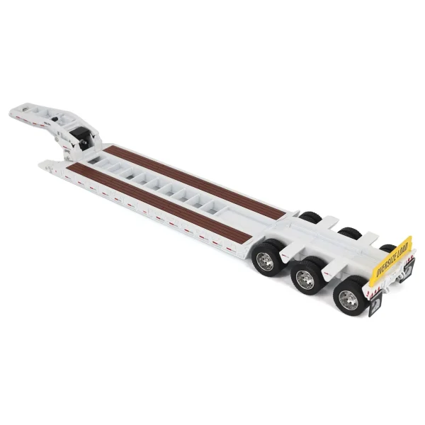Manufacturer_Diecast Masters Lowboys & Flatbeds<1/50 Trail King TK120 HDG Lowboy Trailer (White Regular Version)