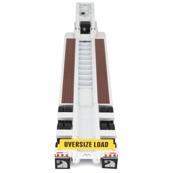 Manufacturer_Diecast Masters Lowboys & Flatbeds<1/50 Trail King TK120 HDG Lowboy Trailer (White Regular Version)