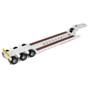 Manufacturer_Diecast Masters Lowboys & Flatbeds<1/50 Trail King TK120 HDG Lowboy Trailer (White Regular Version)