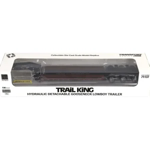 Manufacturer_Diecast Masters Lowboys & Flatbeds<1/50 Trail King TK120 HDG Lowboy Trailer (Black Outrigger Version)