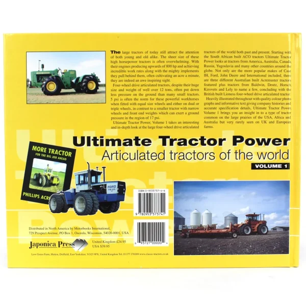 Outback Toys Books, Calendars & Dvds<Ultimate Tractor Power: Articulated Tractors of the World Book, Volume 1
