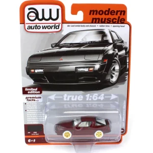 Manufacturer_Auto World Cars & Suvs<Ultra Red ~ 1/64 Auto World 1987 Mitsubishi Starion, Serbia Black
