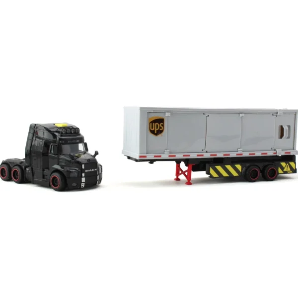 Outback Toys Box Trucks & Trailers<UPS Mack Truck & Trailer with Forklift & Accessories