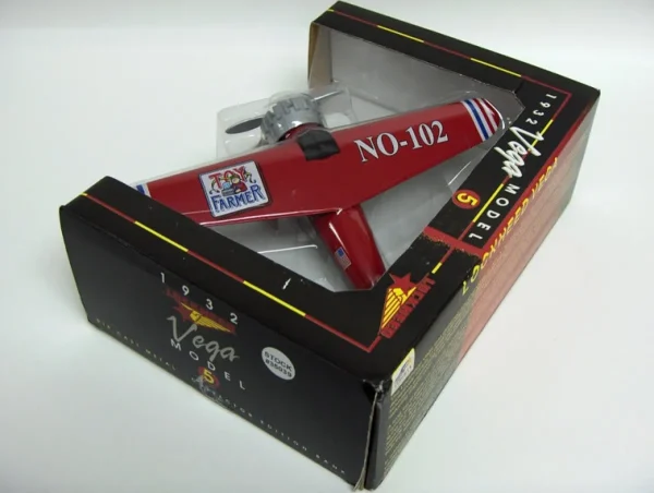 Manufacturer_SpecCast Airplanes & Banks<1932 Vega Model 5 NO-102 Airplane Coin Bank, Toy Farmer Limited Edition