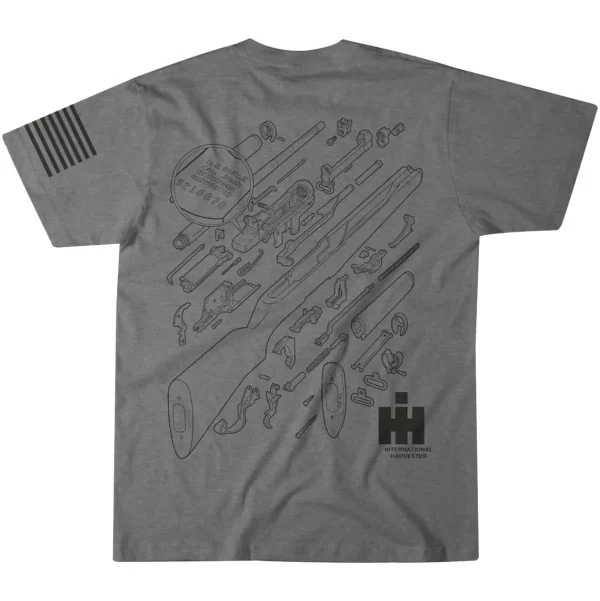 Outback Toys Ih Farmall<Vintage International Harvester Defense Division Exploded M1 Rifle Tee Shirt