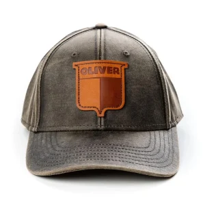 Outback Toys Agco, Allis, Massey & More<Vintage Oliver Oil Distressed Leather Emblem Hat