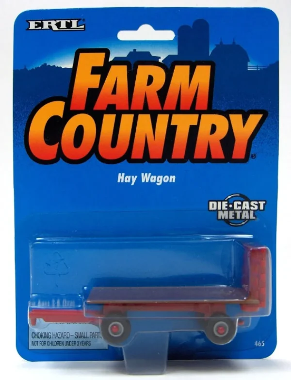 Manufacturer_ERTL Implements<1/64 Vintage Red Hay Wagon