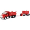Manufacturer_DCP by First Gear Dump Trucks<1/64 Viper Red Kenworth T880 Rogue Dump w/ Rogue Transfer Dump Trailer, DCP by First Gear