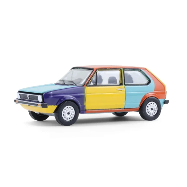 Manufacturer_Greenlight Collectibles Cars & Suvs<1/64 1975 Volkswagen Rabbit Harlequin Tribute, Club Vee-Dub Series 21