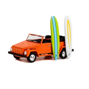 Manufacturer_Greenlight Collectibles Cars & Suvs<1/64 1971 Volkswagen Thing with Surfboards, Hobby Shop Series 14