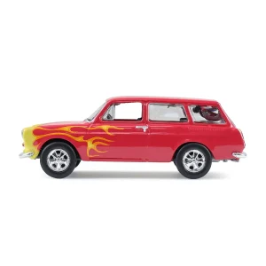 Manufacturer_Greenlight Collectibles Cars & Suvs<1/64 1963 Volkswagen Type 3 Panel Van, Flames, Club Vee-Dub Series 21